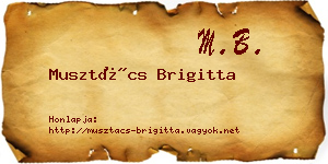 Musztács Brigitta névjegykártya